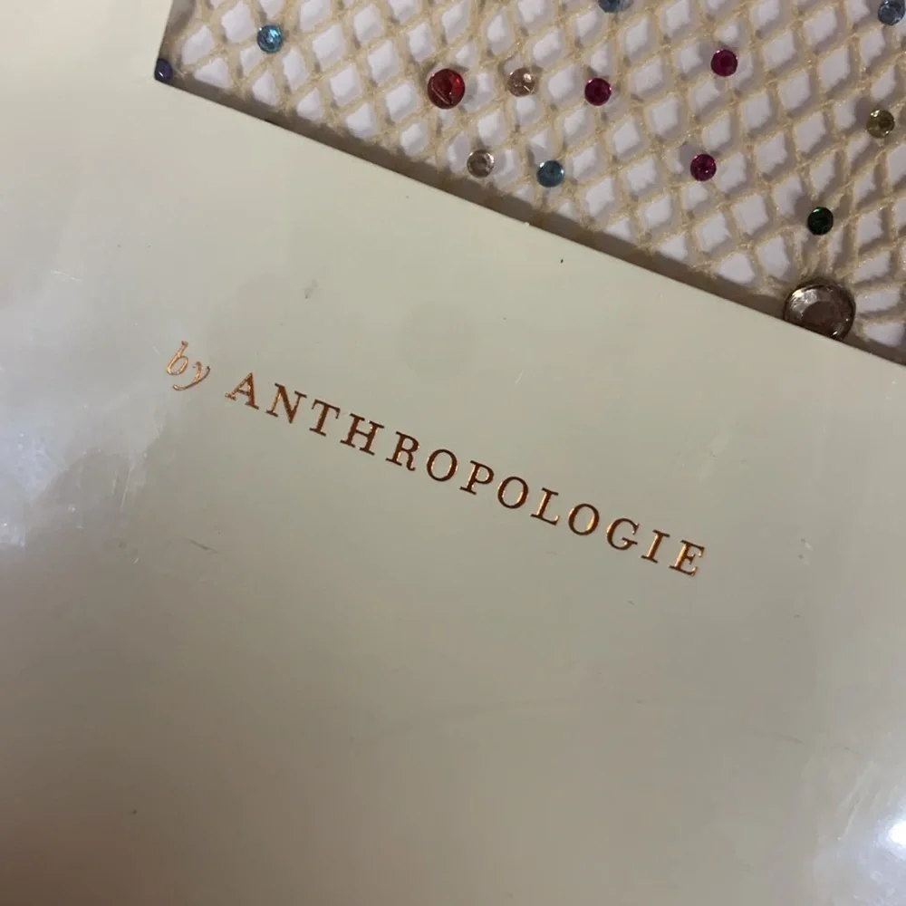 Anthropologie gem nude fishnet tights new in package 2X_8
